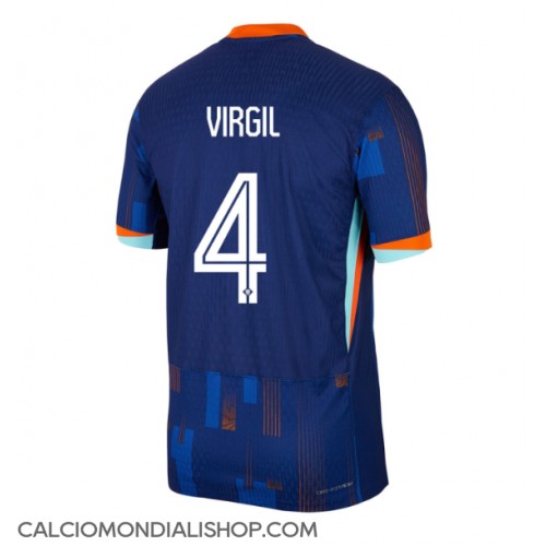 Maglie da calcio Olanda Virgil van Dijk #4 Seconda Maglia Europei 2024 Manica Corta